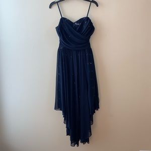 Spaghetti Strap Hi-Lo Skirt Homecoming Dress